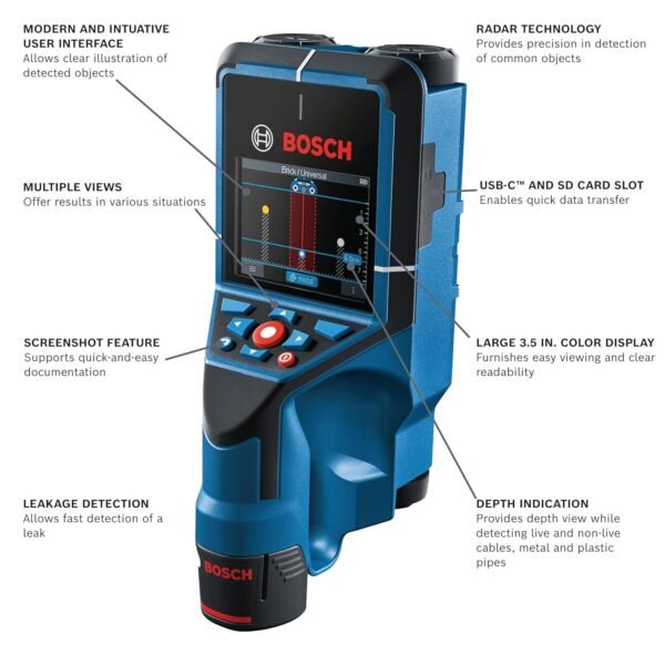 Bosch D-TECT200C Wall and Floor Scanner Review Unveiling Radar Precision and Leak Detection Bosch D-TECT200C Wall and Floor Scanner Review Unveiling Radar Precision and Leak Detection
