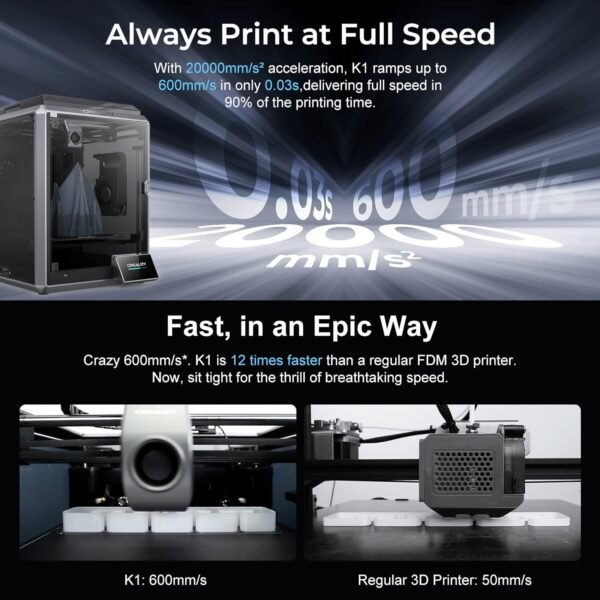 Creality K1 3D Printer Review High Speed Precision and Smart Connectivity Features Creality K1 3D Printer Review High Speed Precision and Smart Connectivity Features