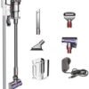 Dyson V11 Complete Bagless Cordless Stick Vacuum for All Floor Types with Grab-and-Go Floor Dok, Whole-Machine Filtration and Accessory Kit, Iron