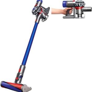 Dyson - V7 Fluffy Hardwood Cord-Free Stick Vacuum - Iron/Blue Dyson - V7 Fluffy Hardwood Cord-Free Stick Vacuum - Iron/Blue
