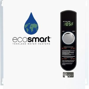 EcoSmart ECO 27 Tankless Water Heater, Electric, 27-kW - Quantity 1, 17 x 17 x 3.5