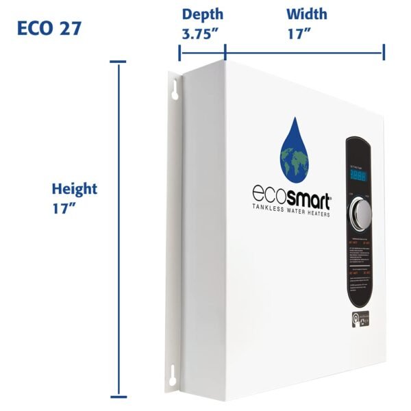 EcoSmart ECO 27 Tankless Water Heater Review High Efficiency Electric Heating Performance