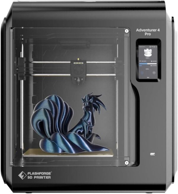 FLASHFORGE Adventurer 4 Pro 3D Printer, 30 Point Auto Leveling, Efficient Cooling System, 5X Faster Printing Speed, 240℃ High-Speed Nozzle & 265℃ Hardened Nozzle Support PLA/ABS...