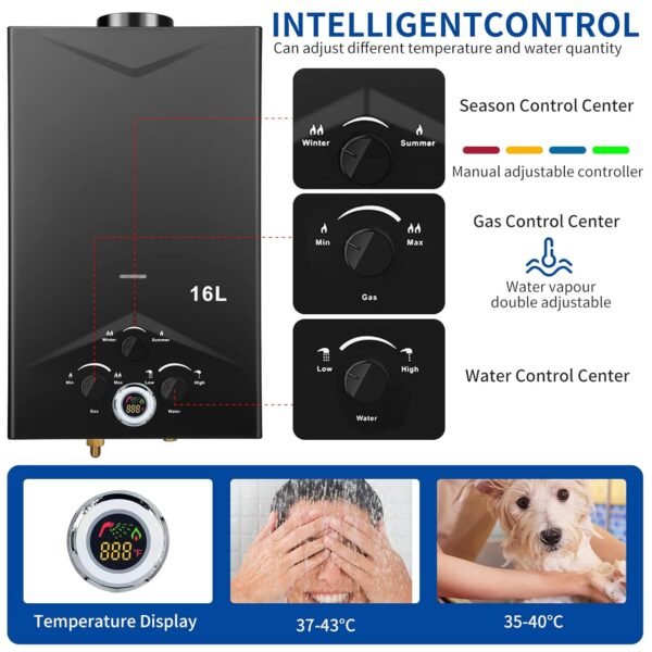 forimo Tankless Water Heater Review Portable Propane Outdoor Water Heater 16L Camping