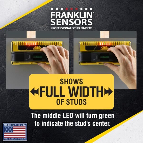 Franklin Sensors ProSensor M210 Stud Finder Review Accurate Deep Scan with Live Wire Detection