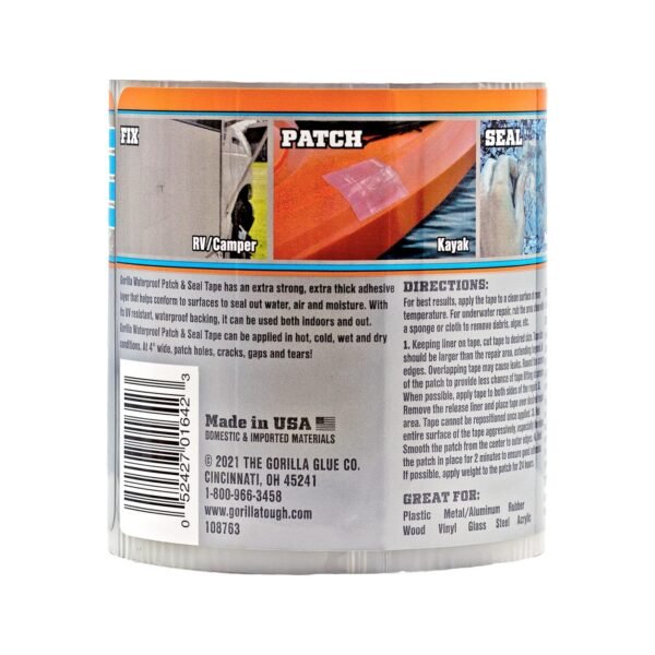 Gorilla Waterproof Patch Seal Tape Review Best Durable Waterproof Adhesive Tape for Repairs