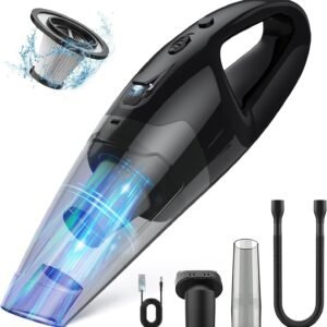 Handheld Vacuum Cordless Rechargeable 3-in-1, USB Charge, Car Vacuum with LED, HEPA Filter, 1.65LBs Lightweight Vacuum Cleaner for Dust, Pet Hair Handheld Vacuum Cordless Rechargeable 3-in-1, USB Charge, Car Vacuum with LED, HEPA Filter, 1.65LBs Lightweight Vacuum Cleaner for Dust, Pet Hair