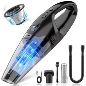 Handheld Vacuum Cordless Rechargeable, Car Vacuum Cleaner with LED, USB Charge, 1.65LBs Hand Vacuum Cordless, for Car/Home/Pet Handheld Vacuum Cordless Rechargeable, Car Vacuum Cleaner with LED, USB Charge, 1.65LBs Hand Vacuum Cordless, for Car/Home/Pet