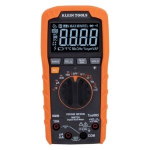 Klein Tools MM720 Digital Multimeter, Auto-Ranging TRMS, Low Impedance (LoZ), 1000V AC/DC Voltage, 10A AC/DC Current, 60 MOhms Resistance