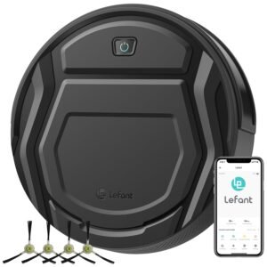 Lefant M210 Robot Vacuum Cleaner, 120-Min Runtime, Compact Design, Powerful Suction, Low Noise, Wi-Fi/App/Voice Control, Self-Charging, Scheduled Cleaning, Ideal for Pet Hair... Lefant M210 Robot Vacuum Cleaner, 120-Min Runtime, Compact Design, Powerful Suction, Low Noise, Wi-Fi/App/Voice Control, Self-Charging, Scheduled Cleaning, Ideal for Pet Hair...