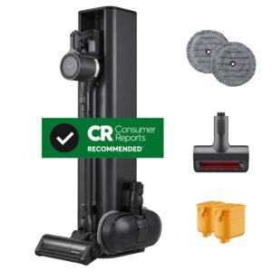 LG CordZero A949 - Cordless Stick Vacuum Cleaner with Auto-Empty Base, 200 Minute Runtime w/Extra Rechargeable Battery, Power Mop, Dual Floor Max, Lightweight, Cleaning for...