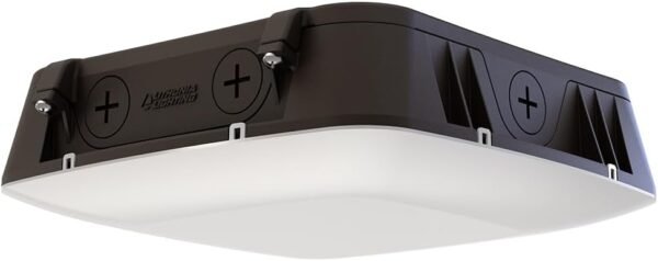 Lithonia Lighting Outdoor LED Canopy Light with Adjustable Lumen Output, Switchable Color Temperature 3000K/4000K/5000K, Photocell and Motion Sensor, Dark Bronze (CNY LED ALO...