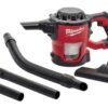 Milwaukee 0882-20 Filter M18 18V Cordless Lithium-ion Compact Vacuum, Hand Held 40 CFM (Complete Set), with Bonus Premium Microfiber Cleaner Bundle