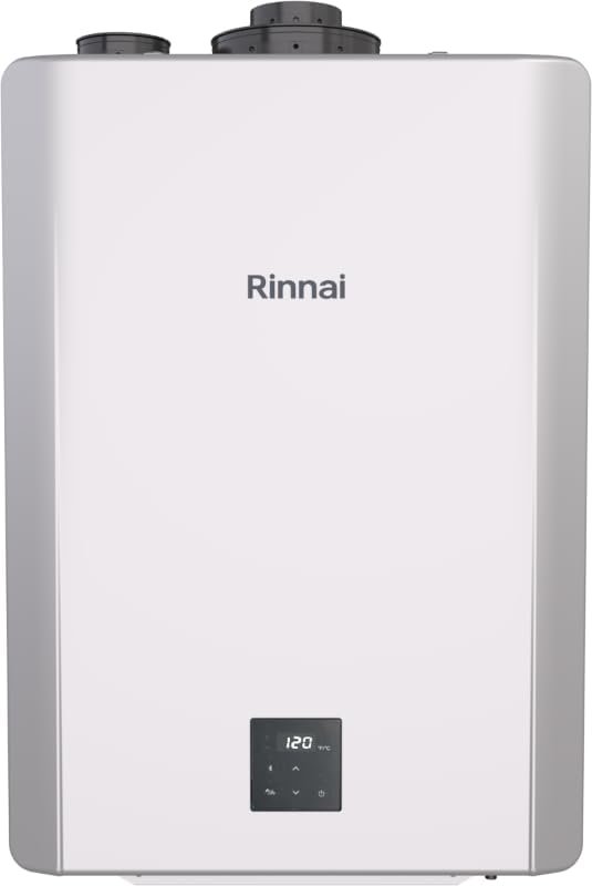 NEW Rinnai RX199iN Condensing Smart Sense Natural Gas or Propane Tankless Water Heater, Indoor or Outdoor Water Heater, Up to 11.1 GPM, 199,000 BTU