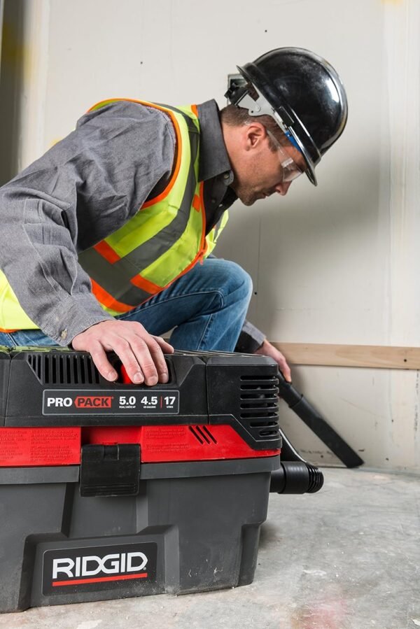 RIDGID Dry Vac Wet Dry Vacuum Review Powerful 5 HP Motor and Toolbox Design RIDGID Dry Vac Wet Dry Vacuum Review Powerful 5 HP Motor and Toolbox Design