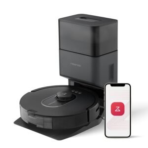 roborock Q5 Max+ Robot Vacuum with Self-Empty Dock, Upgraded from Q5+, 5500 Pa Suction, DuoRoller Brush, Hands-Free Cleaning for up to 7 Weeks, PreciSense LiDAR Navigation, App...