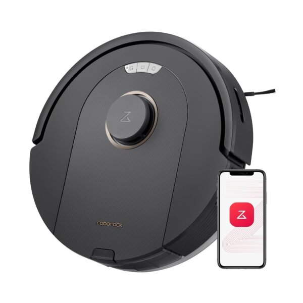 roborock Q5 Pro Robot Vacuum and Mop Combo, 5500Pa Suction, DuoRoller Brush, LiDAR Navigation, Robotic Vacuum Cleaner with 240 min Runtime (Renewed)