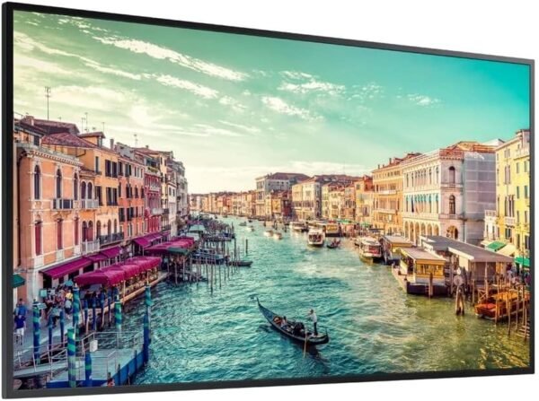 Samsung Business QM55R 55 inch 4K UHD 3840x2160 24/7 Commercial Signage LED Display for Business, HDMI, Wi-Fi, and 3-Year WRNTY, 500 nit (LH55QMREBGCXZA), Black