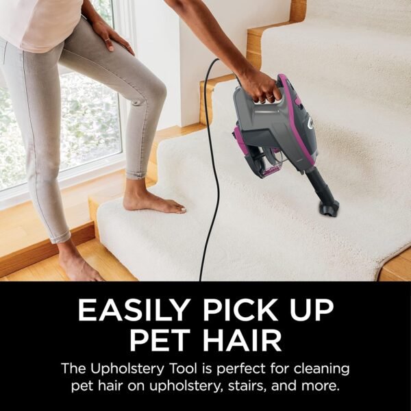 Shark Rocket Pro DLX Corded Stick Vacuum Review Deep Carpet Cleaning and Pet Hair Pickup