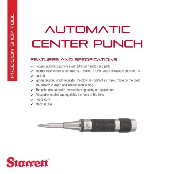 Starrett Automatic Center Punch 18C Review Precision Marking Tool for Metalworking Starrett Automatic Center Punch 18C Review Precision Marking Tool for Metalworking