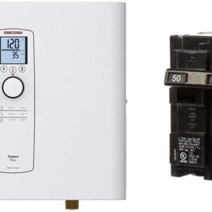 Stiebel Eltron Tankless Water Heater Tempra 24 Plus + SIEMENS 50-Amp Double Pole Type QP Circuit Breaker