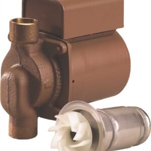 Taco 006-B4 Circulator Pump, 0-11 Gpm Flow Range, 1/4 hp, 3/4" Sweat, Bronze