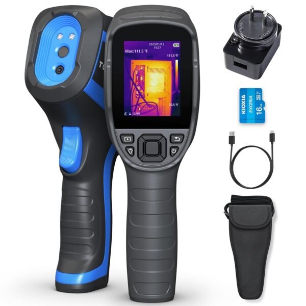TOPDON TC005 256 x 192 IR High Resolution Dual-Camera Thermal Imaging Camera with 12-Hour Battery Life and 2MP Visual Light Camera, -4°F~1022°F Handheld Infrared Thermal Imager...
