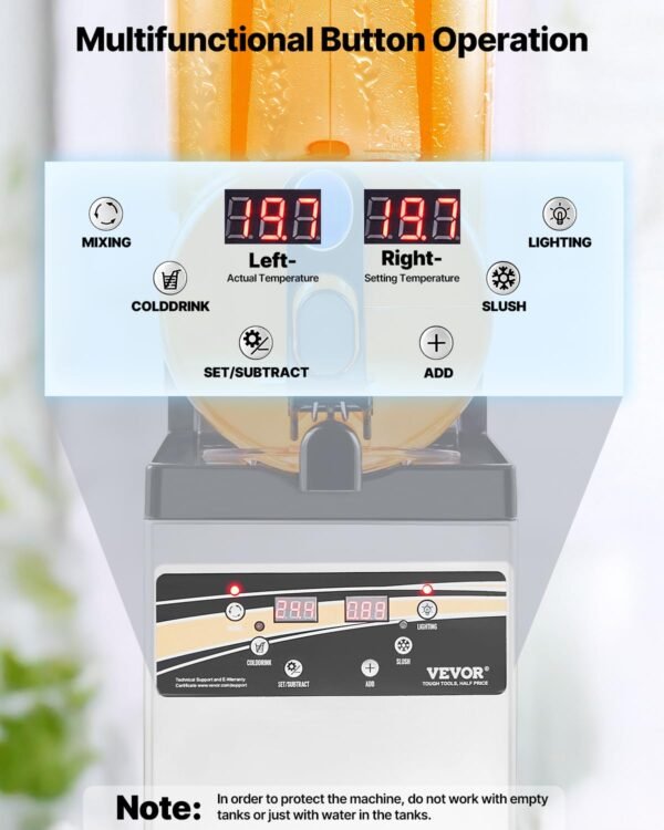 VEVOR Commercial Slushy Machine Review High Capacity Stainless Steel Frozen Drink Maker