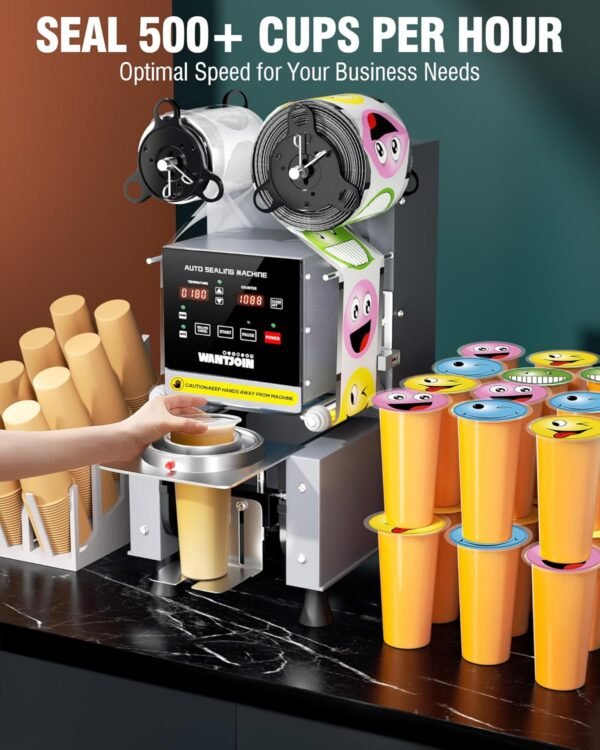 WantJoin Cup Sealer Machine Review High Efficiency Automatic Bubble Tea Sealer